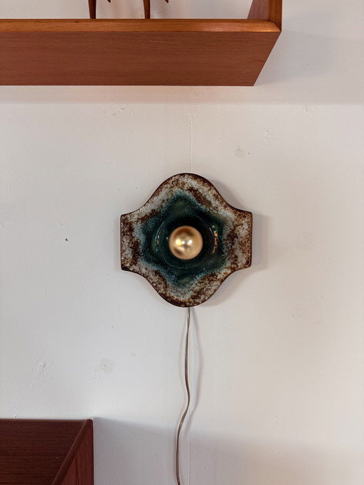 Vintage ceramic wall lamp, Hustadt Leuchten '60