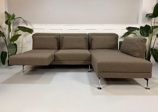 Brühl Moule Ecksofa Stoff Sofa Braun Ausstellungsstück