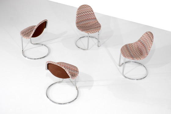 Image 1 of Maia" set of chairs by Giotto Stoppino for Bernini, Italy 1970s