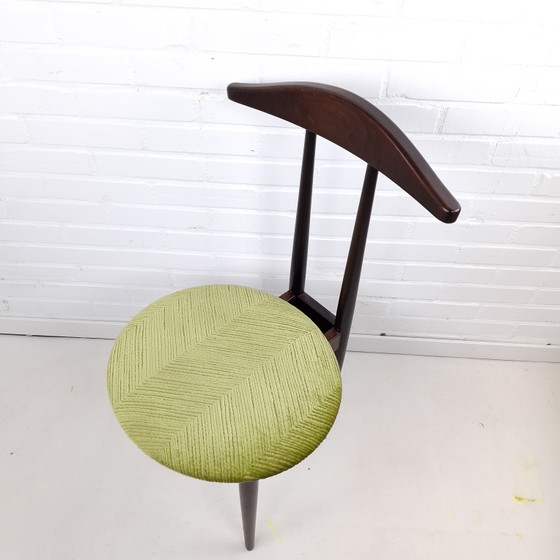 Vintage Dressboy Stoel Jaren 60 Mid Century Modern – Eetkamerstoelen, Textile, Wood (photo 6 of 8)