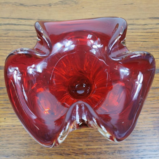 Image 1 of Vintage glazen schaaltje, asbak. Italiaans glas