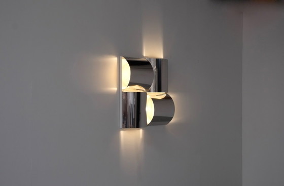 Image 1 of Applique Murale en Acier Inoxydable et Métal, de Style Contemporain