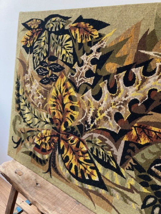 Image 1 of Gran tapiz antiguo al estilo de Jean Claude Duprez.