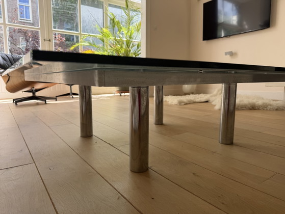 Gavina Coffee Table from the “André” Series by Tobia Scarpa, 1960s – Chrome, Glass (photo 3 of 5)