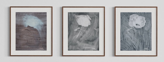 Image 1 of Robert Detheux "Le bel igérant" triptych of paintings, 1978