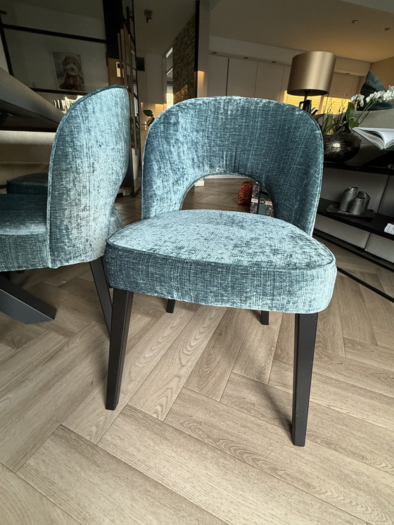 Image 1 of Complete eetkamerset (bank, 3 stoelen, tafel)