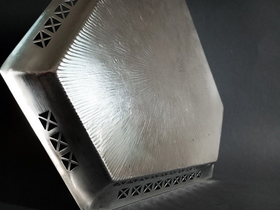 Image 1 of Hans Ofner secessionistisch/geometrisch zeshoekig dienblad voor Argentor ca 1905