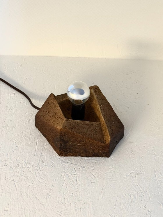 Image 1 of Brutalist vintage ceramic wall lamp