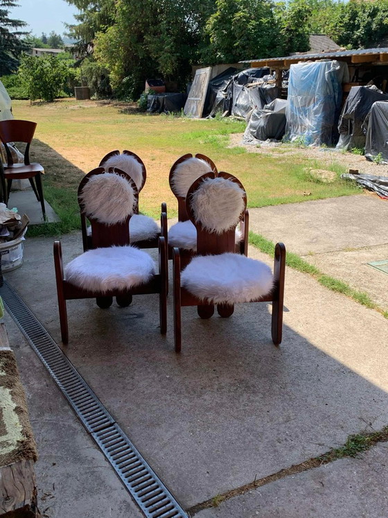 Vintage Dining Chairs by Szedleczky, 1970s, Set of 4 (photo 11 of 16)