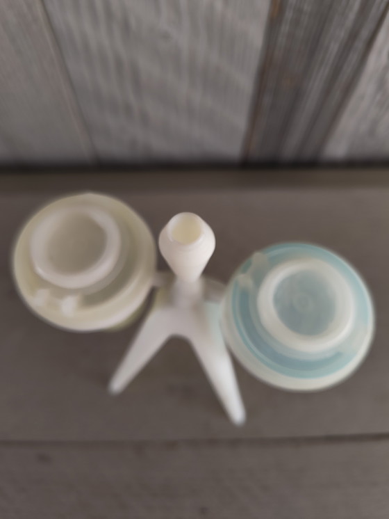 Image 1 of vintage Tupperware Atomic zout- en peperstel space age