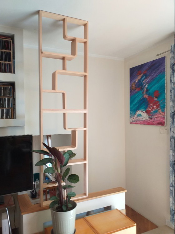 Image 1 of Due divisori/mensole/pareti divisorie in legno curvato Ludvik Volak