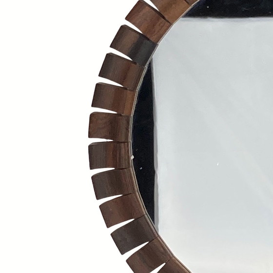 Image 1 of Mid-Century Danish Teak & Rosewood Mirror, 1960S