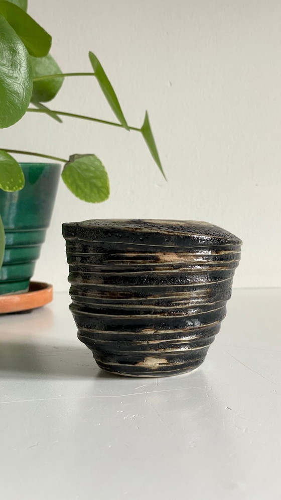 Image 1 of Vintage brutalistische handgemaakte vaas