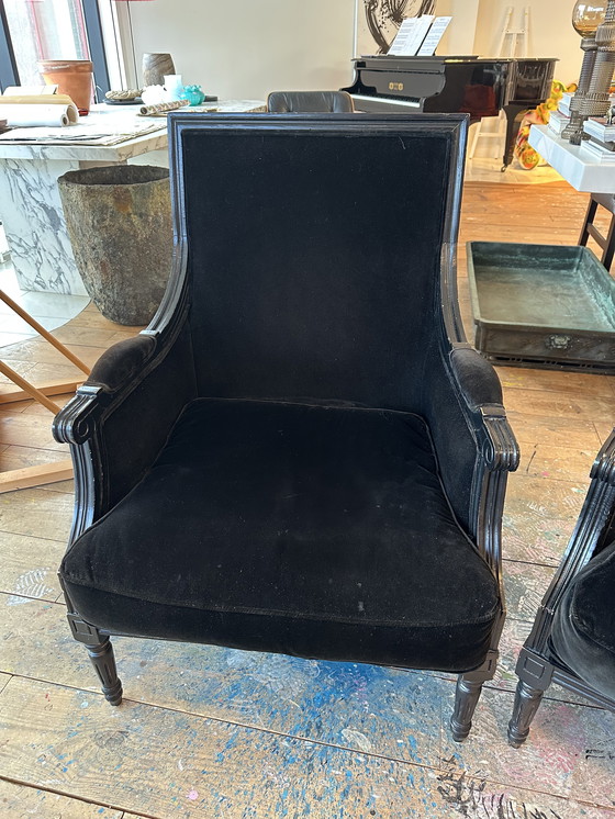Image 1 of Fauteuils en velours