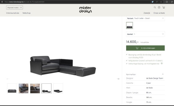 Image 1 of Canapé modulable en cuir De Sede DS-76/102