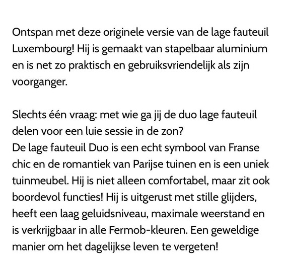 Image 1 of Fermob garden bench