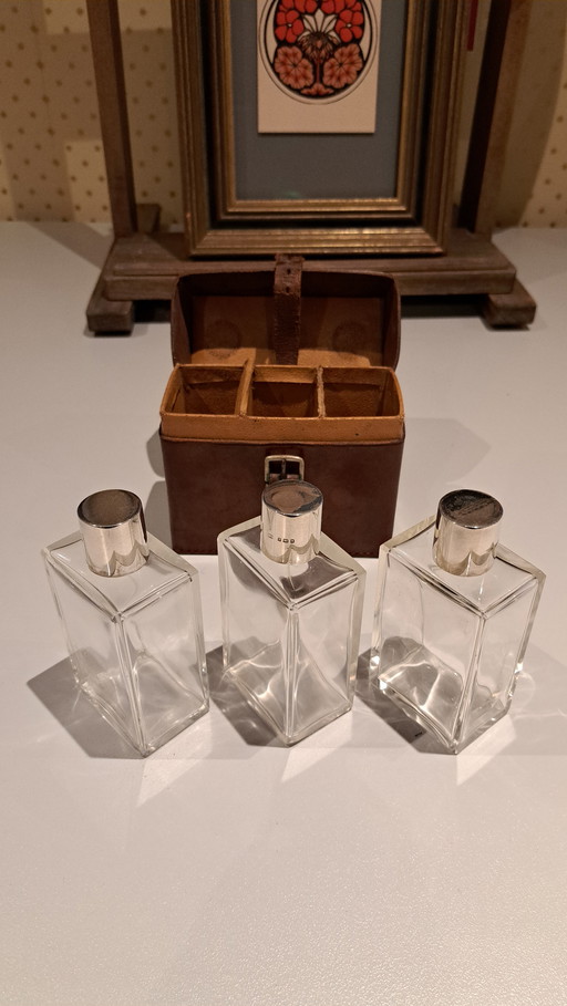 Set di bottiglie da viaggio Drew & Sons, ca. 1906