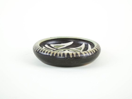 Ciotola in ceramica, design danese, anni '60, prodotta in Danimarca, Ciotole, Nero, Vintage (foto 3 di 10)