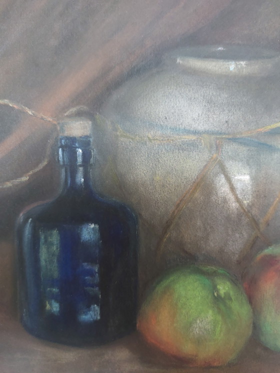 Image 1 of Naturaleza muerta al pastel de la Escuela Europea (1917)