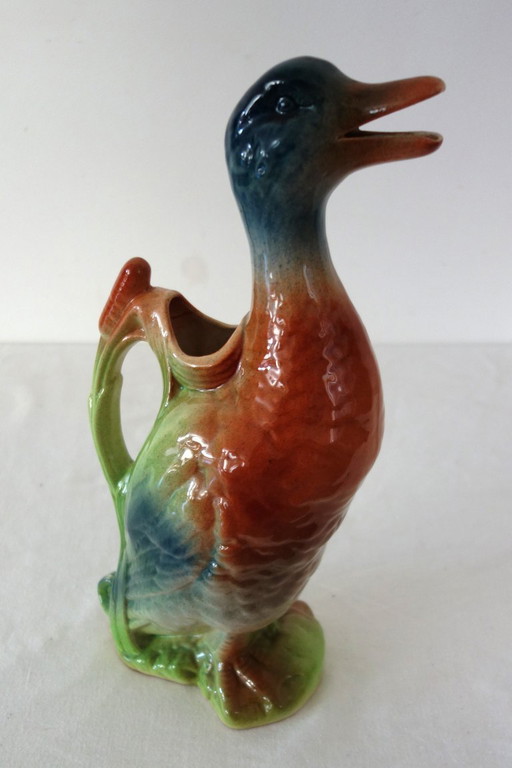 Pichet canard en barbotine St Clément #2