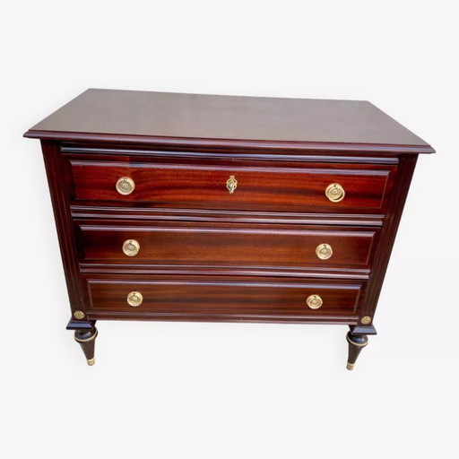 Cassettone in mogano in stile Luigi XVI, stile Direttorio