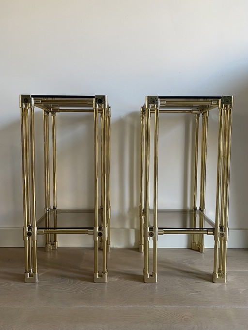 Zwei Vintage Space Age Beistelltische