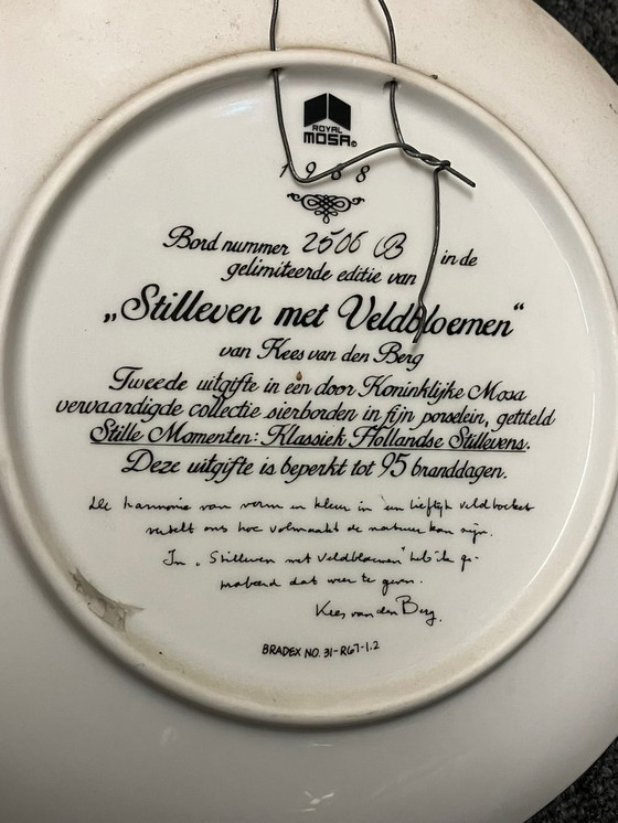 Image 1 of Royal Mosa - limited 1988 series 'Classic Dutch Still Life'