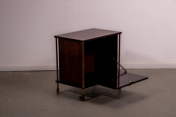 Image 1 of French mid-century bar cabinet. Circa 1970.