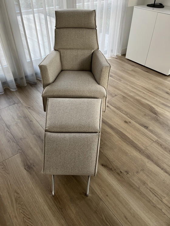 Image 1 of Solo armchair with ottoman Ottoman