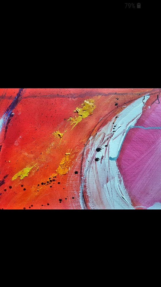 Image 1 of Abstract schilderij,Go Inside