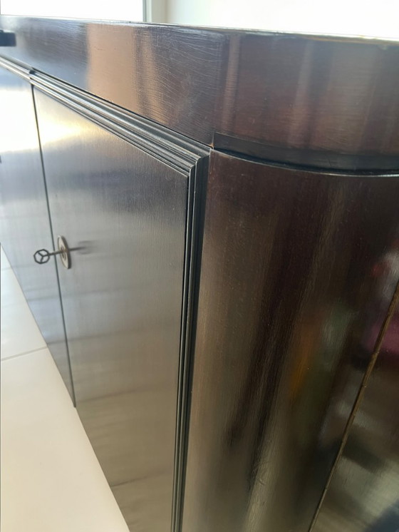 Image 1 of Art Deco / Streamline sideboard / credenza with original marble top – ca. 1930–1950, in the style of the Deutsche Werkstätten