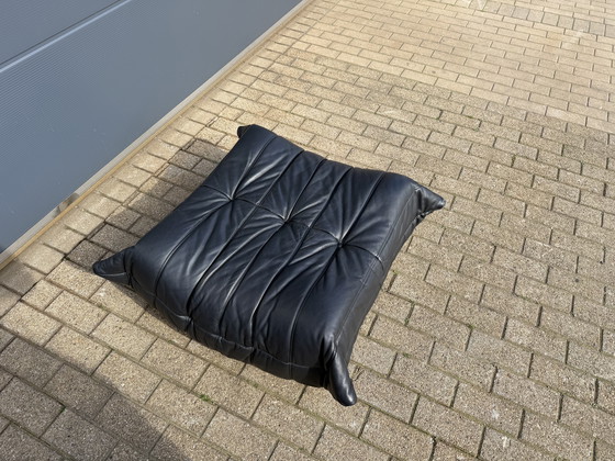 Image 1 of 100% authentic Togo Ligne Roset pouf in original black leather