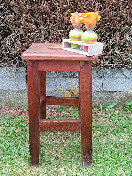 Rustic Wooden Stool