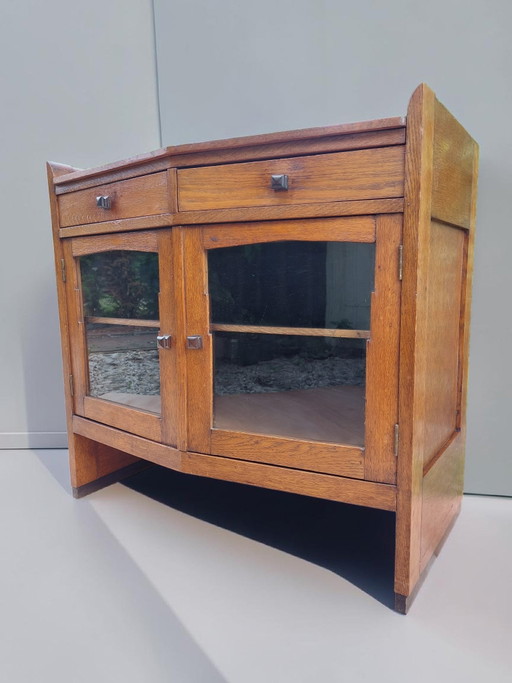 antique Art Deco cabinet Amsterdam School cabinet