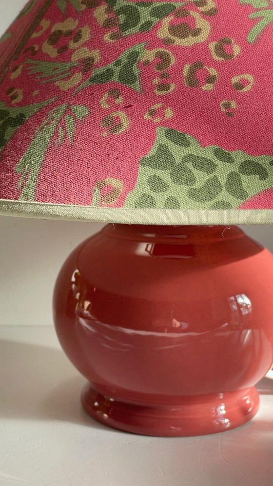 Image 1 of Vintage Ceramic Leopard Lamp