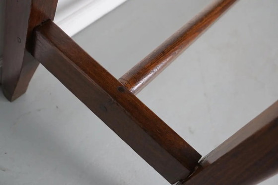 Image 1 of Tavolino rustico antico da fattoria francese in legno di olmo, inizio XX secolo