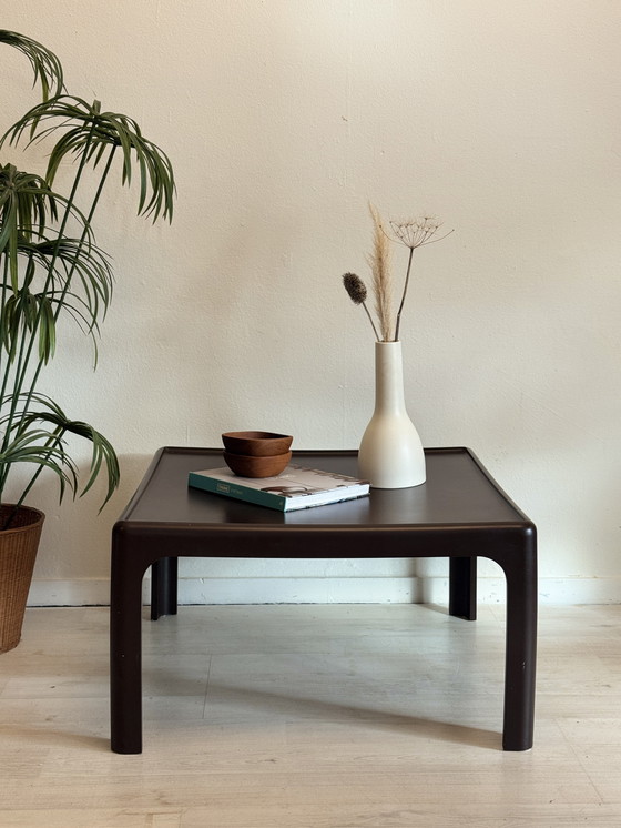 Image 1 of Tavolino da caffè Space Age color cioccolato di Peter Ghyczy per Horn Collections