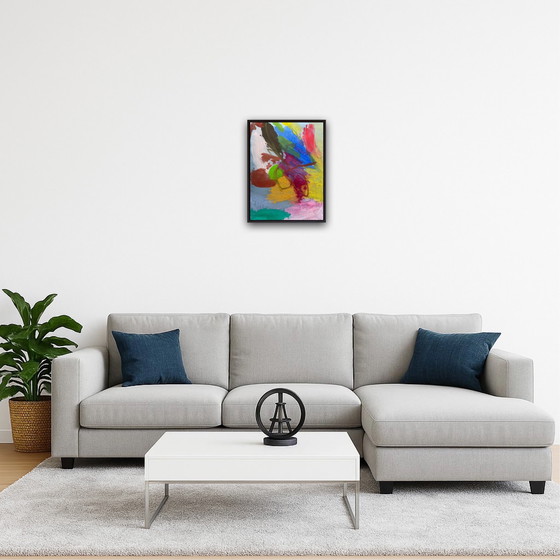 Image 1 of Gouache abstraite 40x30cm