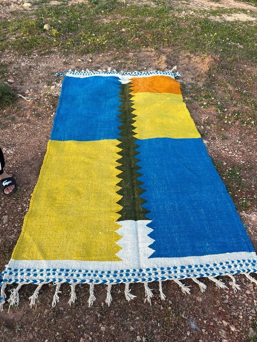 authentic Moroccan Zanafi Kilim 
