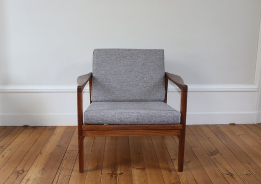 Vintage Scandinavian teak armchair, 1960s