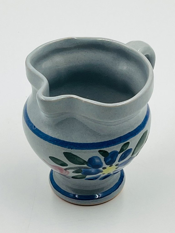 Milk or cream jug in Betschdorf Alsace stoneware, Table accessories, Ceramic, Grey, Rustic (photo 3 of 8)