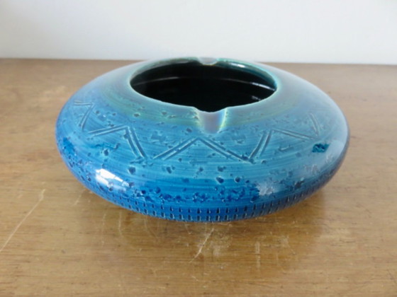 Image 1 of Asbak van Aldo Londi voor Bitossi in "Rimini blauw" keramiek, 1960-1970