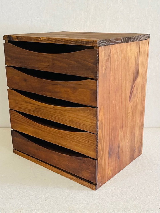 Image 1 of Mid-Century Schreibtisch-Aktenschrank/ Schreibtisch-Organizer