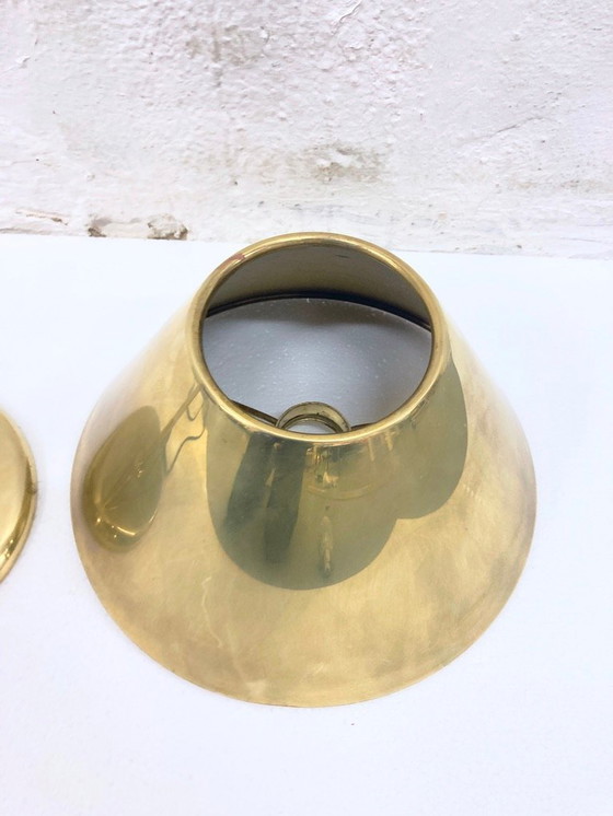 Image 1 of Florian Schulz Lesan tafellamp van messing 70s 80s design