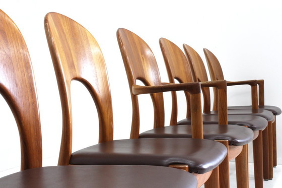 Image 1 of Sedie da pranzo vintage danesi della metà del secolo Niels Koefoed, set di 8