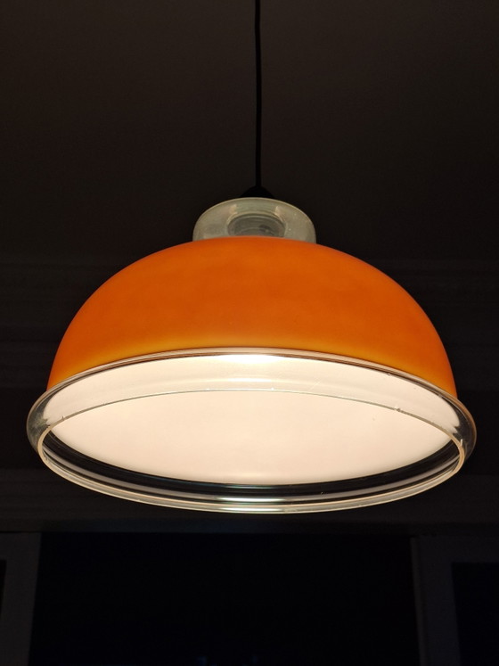 Vintage Seventies Ceiling Lamp – Pendant lamps, Glass (photo 7 of 11)