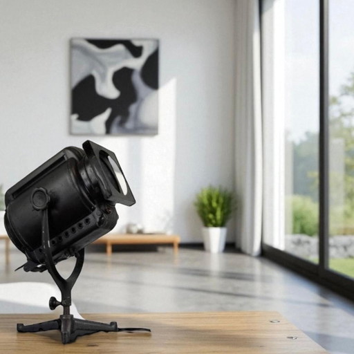 Large 1950s ADB Theater Spot on Foot - Working Condition