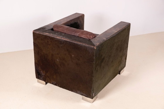 Image 1 of Rodolfo Dordoni Suitcase Armchair in Pony Leather, 1997 Minotti