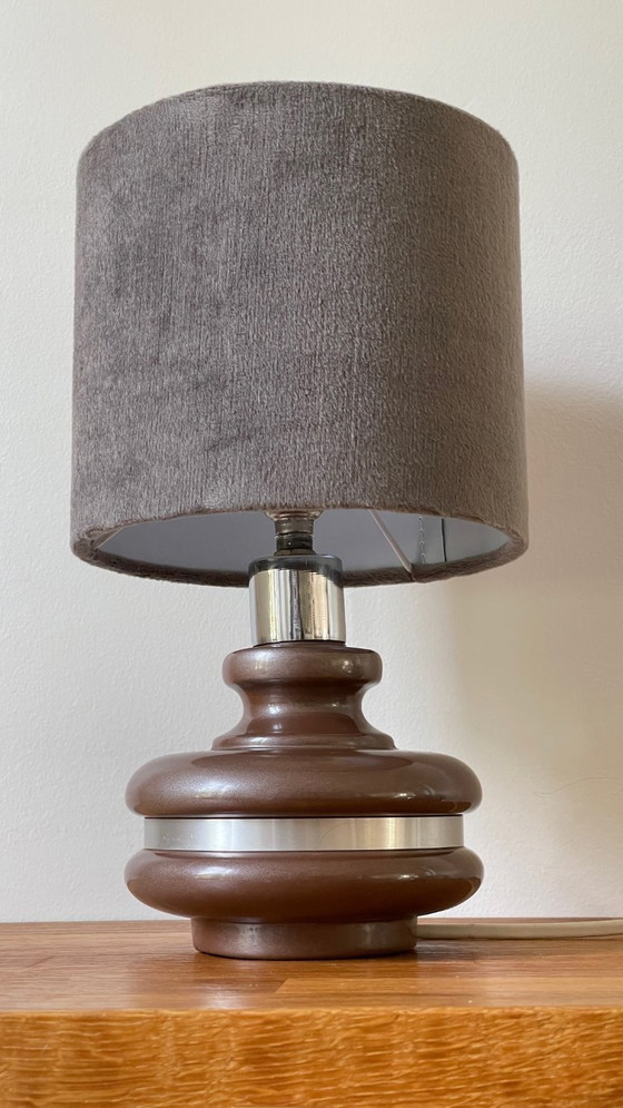 Image 1 of Lamp met rand, jaren 70