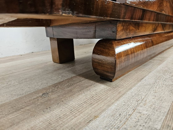 Art Déco kaptafel van notenhout met spiegel, Italiaans design, jaren 1940 – Consoles, Wood (photo 7 of 17)
